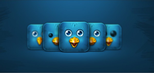 user interface ui twitter social sleek psd professional pack joyful icon pack icon fun Free icons free downloads blue bird beak 