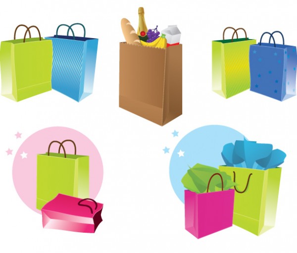 Vectors vector graphic vector unique store shopping shop quality Photoshop pack original online modern illustrator illustration high quality grocery groceries gift bags fresh free vectors free download free download creative colorful bags AI 