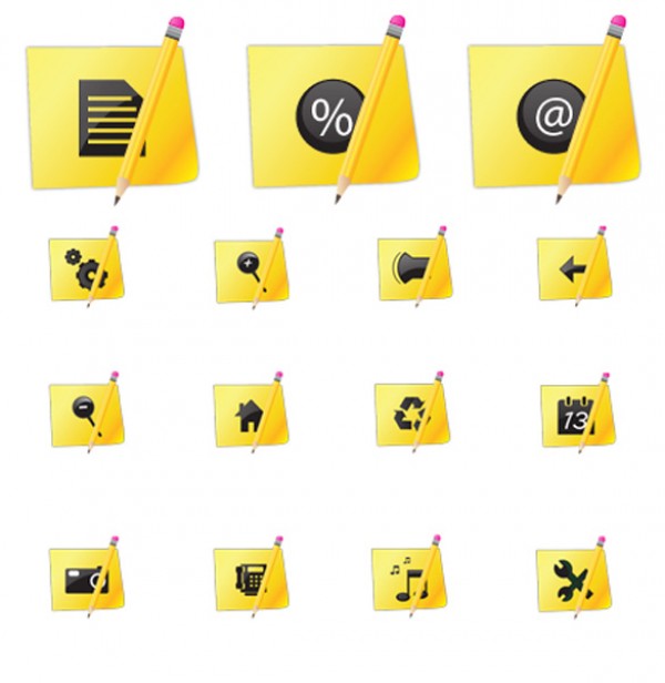 yellow Vectors vector graphic vector unique sticky note sticky quality Photoshop pencil pack original modern illustrator illustration icons high quality fresh free vectors free download free download creative AI 