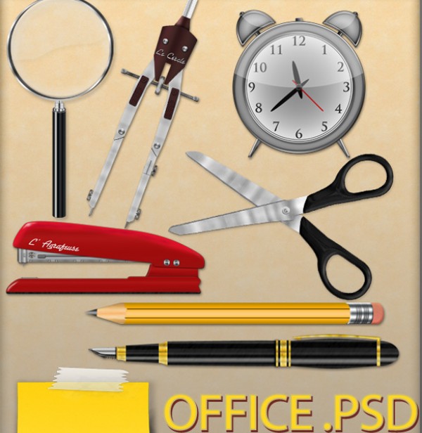 Vectors vector graphic vector unique ultra ultimate supplies sticky note stapler simple scissors quality psd Photoshop pens pencil pack original office new modern magnifying glass illustrator illustration high quality graphic fresh free vectors free download free download detailed creative compass clock clear clean AI 