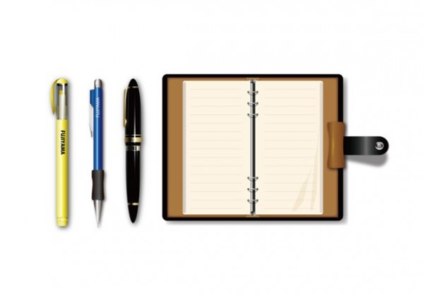 web vector unique ui elements stylish stationary realistic quality pens pencil original office supplies office notebook new interface illustrator high quality hi-res HD graphic fresh free download free elements download detailed design creative 