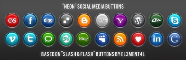 web unique ui elements ui stylish social media icons social media simple round quality original new networking neon modern interface icons hi-res HD fresh free download free elements download detailed design creative clean buttons bookmarking 