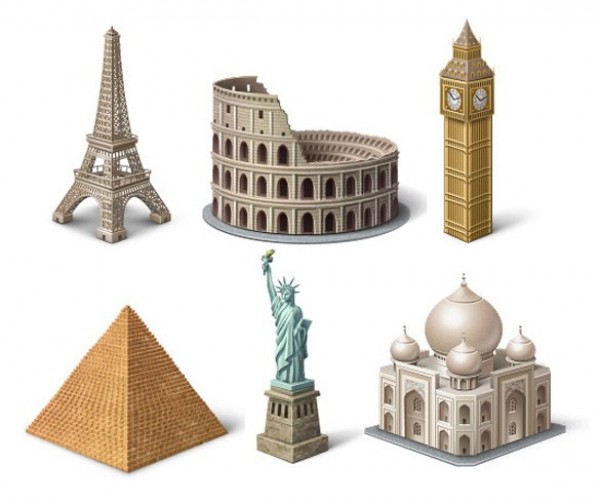 unique stylish Statue of Liberty Roman Colosseum quality Pyramids of Egypt pyramid original modern free download free famous buildings Eiffel Tower download creative Big Ben 
