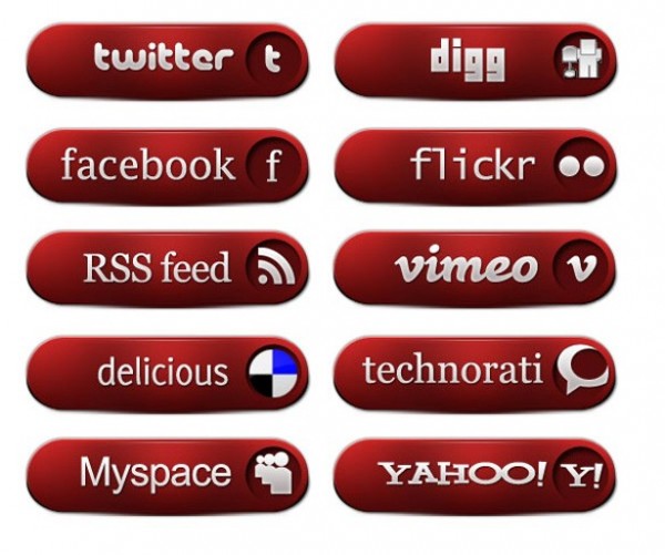 web unique ui elements ui stylish social media icons social simple red quality original new networking modern interface hi-res HD fresh free download free elements download detailed design creative clean buttons bookmarking 
