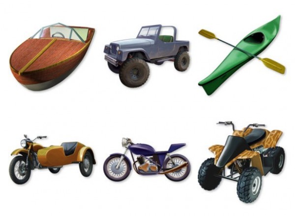 web unique ui elements ui stylish simple sidecar recreation vehicles quality original new motorcycle motorbike modern kayak jeep interface icons icon hi-res HD fresh free download free four wheeler elements download detailed design creative clean boat atv 