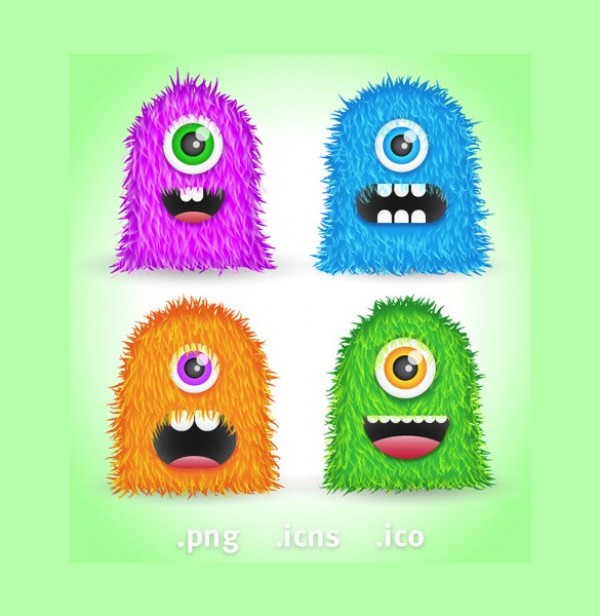 web unique ui elements ui stylish simple quality original new monster icon modern interface icon hi-res HD furry monster fresh free download free elements download detailed design creative clean 
