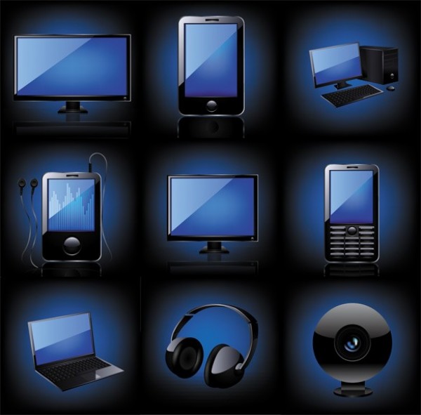 webcam web vector unique ui elements technology stylish quality original new monitor LCD screen laptop iPod iphone interface illustrator icons high quality hi-res headset HD graphic fresh free download free elements electronics download detailed design creative blue black 