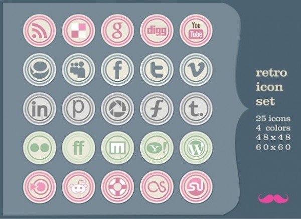 web unique ui elements ui stylish social media social simple round retro quality original new networking modern interface icons hi-res HD fresh free download free elements download detailed design creative clean bookmarking 