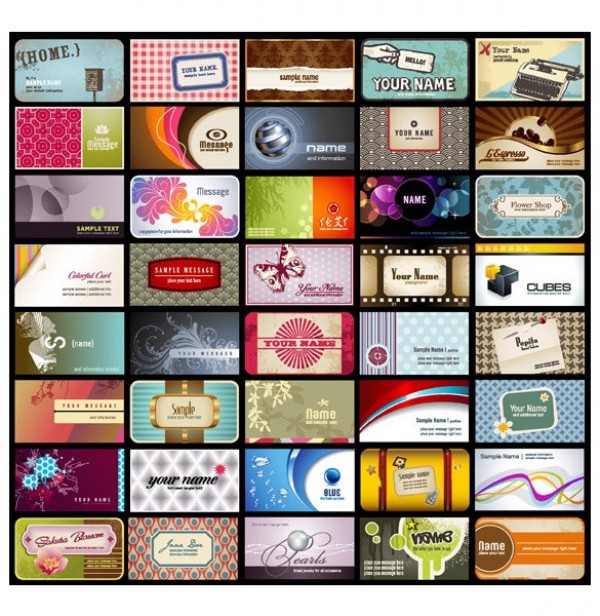 web vector unique ui elements stylish set quality presentation card personal card pack original new interface illustrator high quality hi-res HD graphic fresh free download free elements download detailed design creative business cards business 