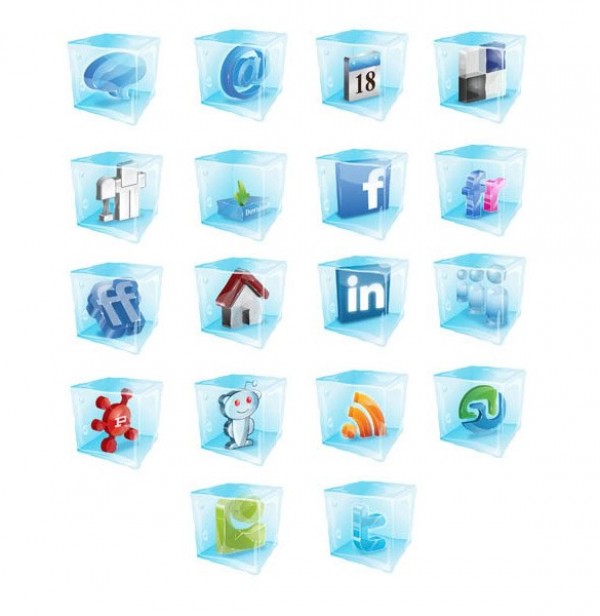 web vector unique ui elements stylish social icons social set quality original new networking media interface illustrator icons high quality hi-res HD graphic fresh free download free elements download detailed design cube creative bookmarking blue 