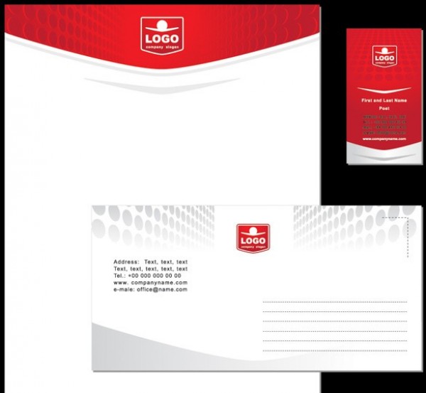 web vector unique ui stylish stationary red quality original new letterhead interface illustrator identity high quality hi-res HD graphic fresh free download free envelope elements download detailed design creative corporate identity business cards business 