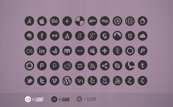 web unique ui elements ui stylish social media icons social set quality pack original new networking modern light interface icons hi-res HD glyph fresh free download free elements download detailed design creative clean bookmarking black 