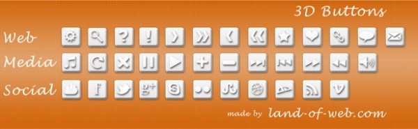 white web icons web unique ui elements ui stylish social media icons social set quality original new networking modern minimal media interface icons hi-res HD fresh free download free elements download detailed design creative clean buttons 3d 