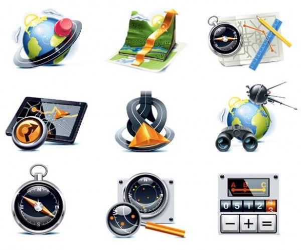 web vector unique ui elements travel icons travel stylish satellite quality original new maps interface illustrator icons high quality hi-res HD graphic GPS globe fresh free download free elements download directional direction detailed design creative compass 