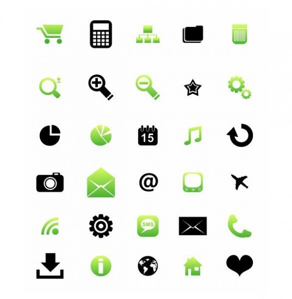 web icons web vector icons vector unique ui elements stylish simple set quality pack original new interface illustrator icons high quality hi-res HD green graphic fresh free download free elements download detailed design creative black 