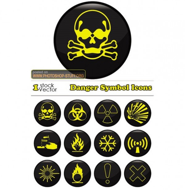 yellow web vector icons vector unique ui elements stylish skull radiation quality poison original new interface illustrator icon high quality hi-res HD graphic fresh free download free fire elements download detailed design danger icons danger creative black acid  