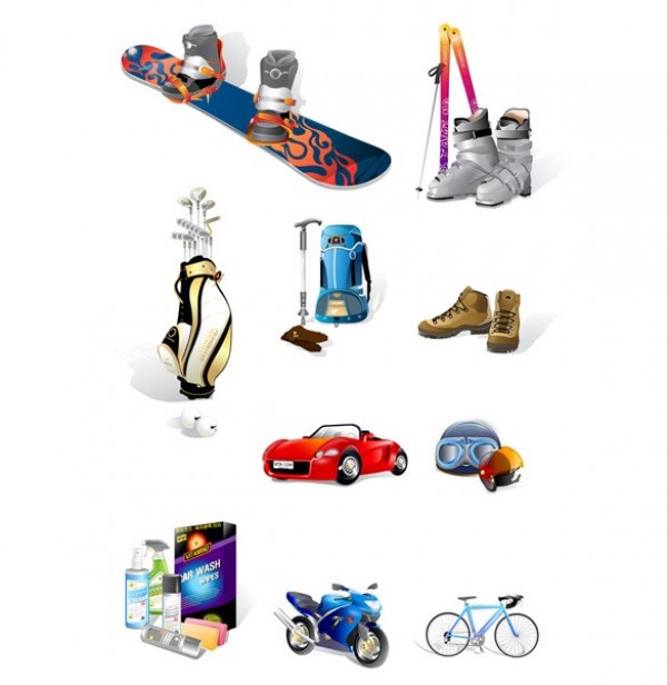 web vector unique ui elements stylish sports car sports snowboard skis set quality original new motorbike interface illustrator icons high quality hi-res helmets HD graphic golf clubs golf bag fresh free download free equipment elements download detailed design creative cleaning supplies boots bicycle 