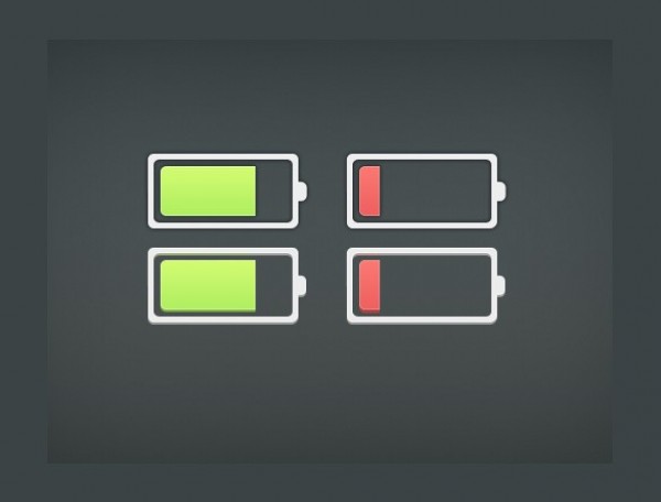 web unique ui elements ui stylish simple set red quality psd original new modern low battery interface icons hi-res HD green fresh free download free elements download detailed design creative clean charged battery 