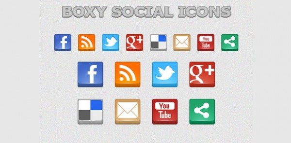 web unique ui elements ui stylish square social set quality psd png original new networking modern media interface icons icns hi-res HD fresh free download free elements download detailed design creative clean box bookmarking 3d 
