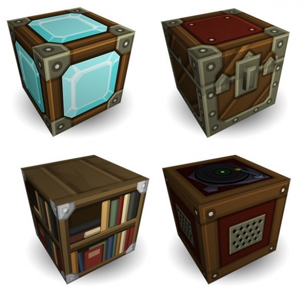 web unique ui elements ui treasure chest stylish record player quality original new modern interface hi-res HD fresh free download free elements download detailed design cube creative clean chest boxes box 