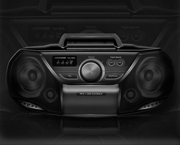 web unique ui elements ui stylish retro quality psd portable stereo original new modern interface icon hi-res HD fresh free download free elements download detailed design creative clean classic boombox black 