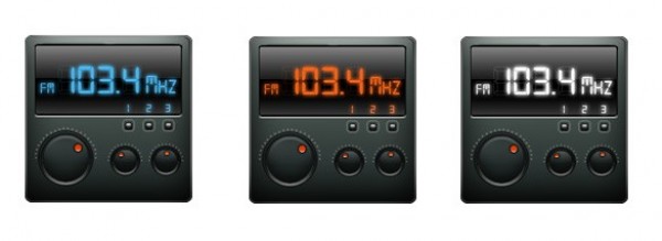 web unique ui elements ui stylish set radio icon radio quality png original new modern interface icons hi-res HD fresh free download free FM elements download detailed design creative control knobs clean 