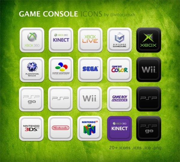 Xbox Live Xbox 360 wii web unique ui elements ui stylish SNES set Sega quality PSP go PSP PSN icon png original Nintendo DS new modern Kinect interface ico icns hi-res HD GBC GBA games icons games console icons games Gamecube fresh free download free elements download detailed design creative clean 