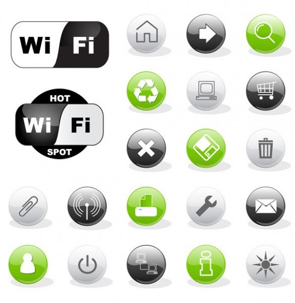 wifi symbol wifi label wifi web vector unique ui elements stylish set quality original new interface illustrator icons high quality hi-res HD green graphic glossy fresh free download free EPS elements download detailed design creative black 