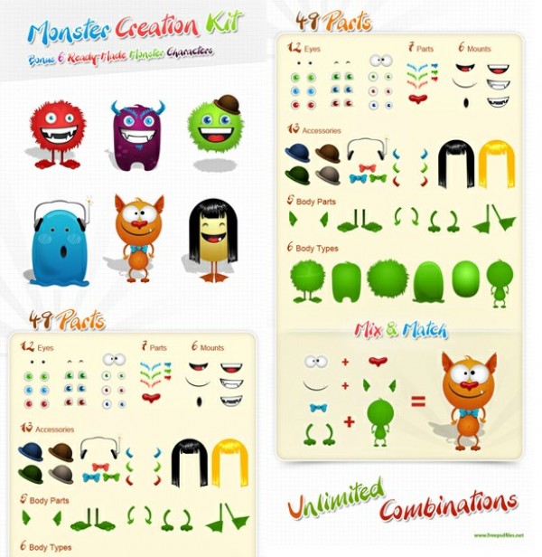 web unique ui elements ui stylish set quality psd original new monster character monster cartoon characters monster modern interface icon hi-res HD fresh free download free elements download detailed design creative creation kit clean cartoon 