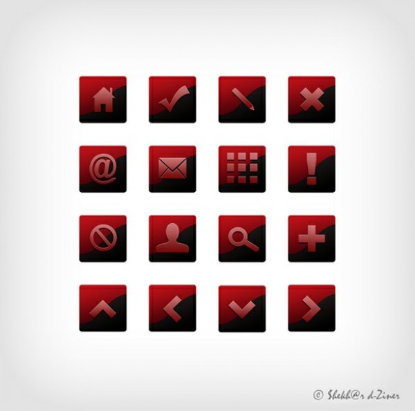 web unique ui elements ui stylish square set search red quality psd png original new modern mail internet interface icon home hi-res HD fresh free download free elements download detailed design cross creative clean check calculator black application icons app icons alert 