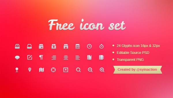 24 Amazing Toolbar Glyph Icons Set Psdpng Welovesolo