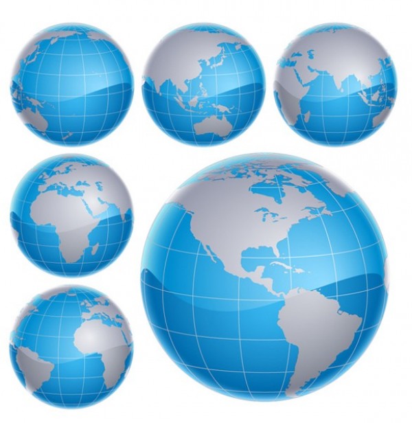 world web vector unique ui elements stylish shiny set round quality original new metal globe map interface illustrator high quality hi-res HD graphic glossy globe fresh free download free elements earth download detailed design creative continents blue AI 