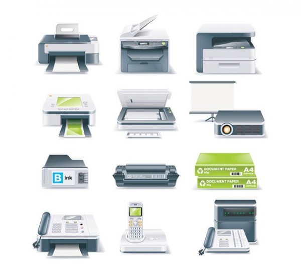 web vector unique ui elements telephone stylish set scanner realistic quality printers printer paper printer icon original office icons office new interface ink cartridge illustrator icons high quality hi-res HD graphic fresh free download free fax machine equipment icons equipment EPS elements download detailed design creative copier 