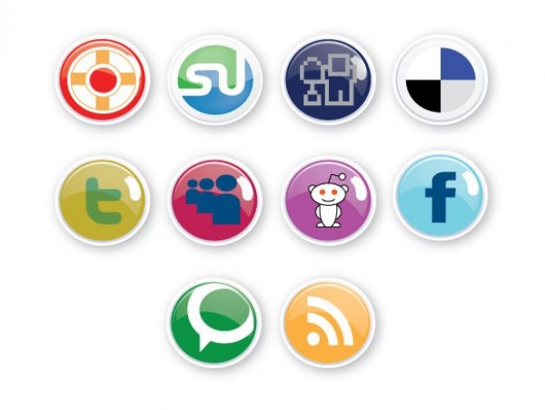 web vector social icons vector unique ui elements stylish social icons set social shiny set round quality original new networking media interface illustrator icons high quality hi-res HD graphic glossy fresh free download free elements download detailed design creative bookmarking AI 