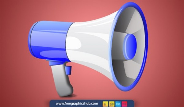 web vector unique ui elements SVG stylish quality original new megaphone icon megaphone interface illustrator icon high quality hi-res HD graphic fresh free download free EPS elements download detailed design creative bullhorn icon bullhorn blue AI 