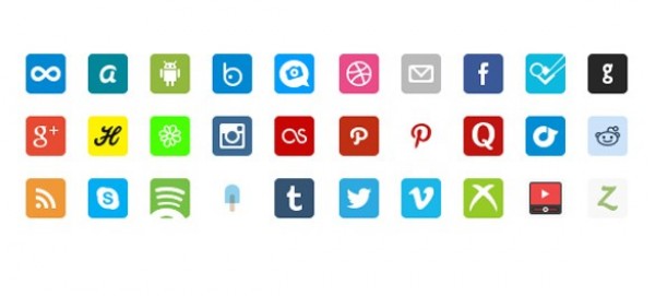 web unique ui elements ui stylish social icons retina social icons retina display quality png pack original new modern mobile iphone interface icons hi-res HD fresh free download free elements download detailed design creative colorful clean  