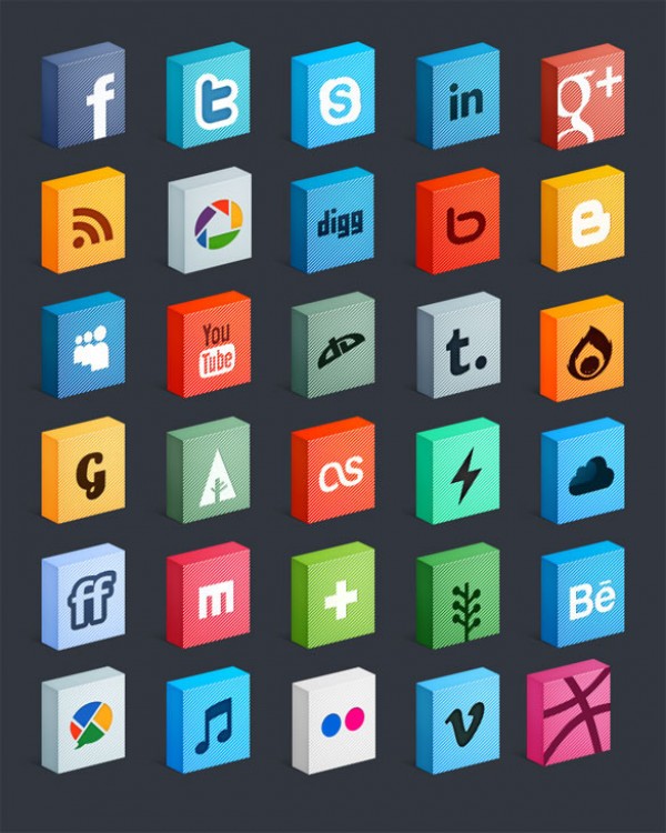Social Media Icon Free icons 3D social media icons 
