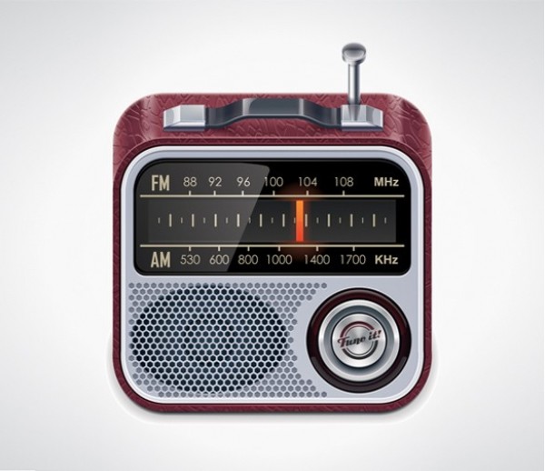 web vintage vector unique ui elements stylish retro radio icon retro radio retro red radio icon radio quality original new metal interface illustrator icon high quality hi-res HD graphic fresh free download free EPS elements download detailed design creative antennae 3d 
