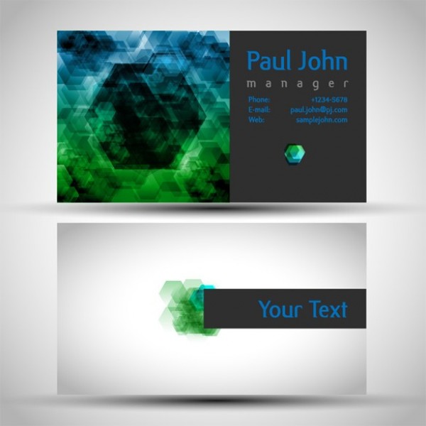 web vector unique ui elements transparent templates stylish quality presentation original new modern interface illustrator identity high quality hi-res hexagon HD green graphic front fresh free download free EPS elements download detailed design creative card business cards blue back AI abstract 