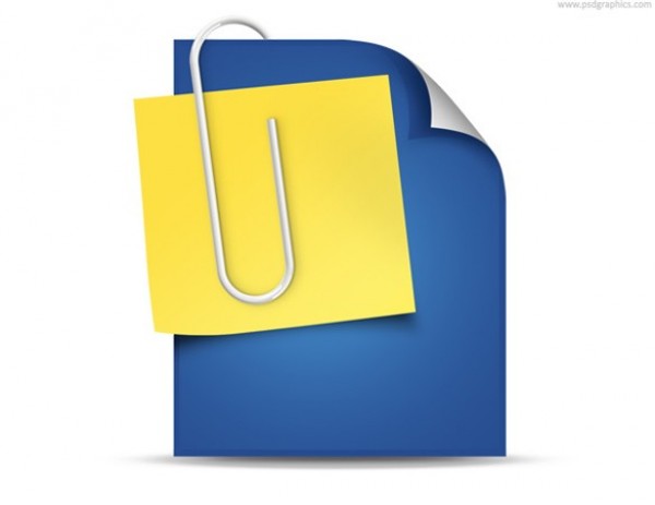 yellow web unique ui elements ui stylish sticky note quality psd paper clip original note new modern interface icon hi-res HD fresh free download free elements download detailed design creative clean blue attachment icon attachment 