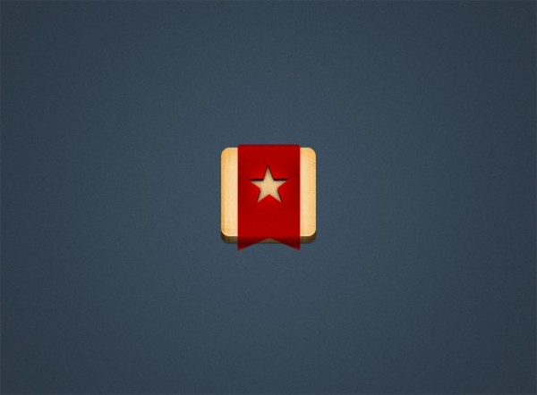 wooden icon web unique ui elements ui stylish star red ribbon quality psd original new modern interface icon hi-res HD fresh free download free elements download detailed design creative clean app icon 3d 