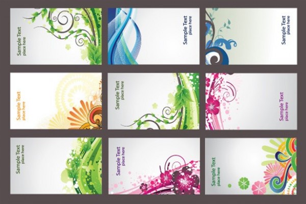 web wave vector unique ui elements stylish set quality professional presentation original new nature interface illustrator identity high quality hi-res HD graphic fresh free download free floral EPS elements download detailed design creative colorful cards business cards abstract 