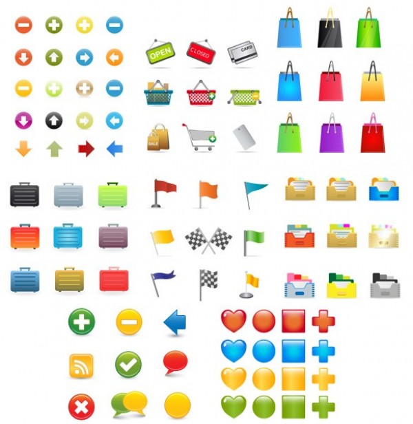 web icons web vector icons set vector unique ui elements stylish shopping cart icon shopping bag quality plus icon original new interface illustrator icons high quality hi-res HD graphic fresh free download free flag icons EPS elements ecommerce download dock detailed design creative colorful check case briefcase arrow icons AI  
