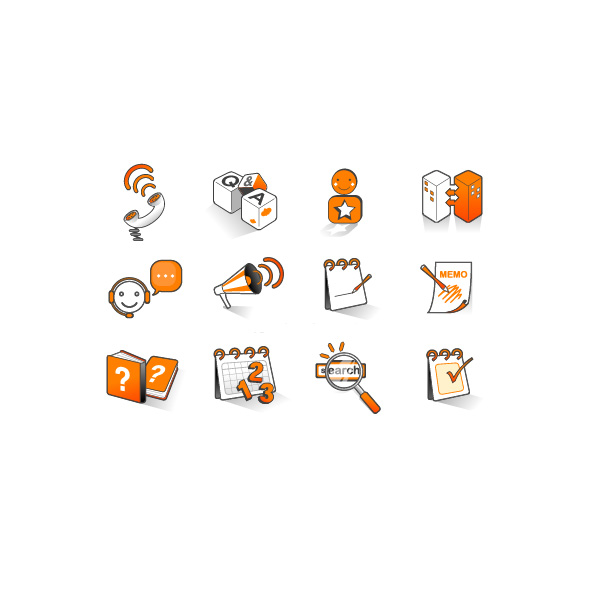 web vector icons vector unique ui elements stylish set search quality Q & A phone original orange new net memo interface illustrator icons icon high quality hi-res HD graphic fresh free download free elements download detailed design creative check mark calendar book AI  