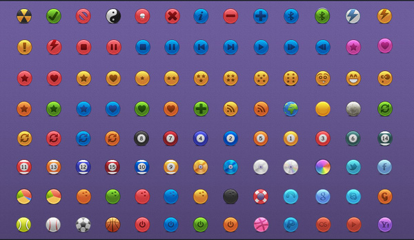 web unique ui elements ui stylish social icons social set refresh quality power buttons pool balls png pack original new modern interface icons hi-res hearts HD game balls fresh free download free favs emoticons elements download detailed design creative colorful clean circles circle icons CD alerts 