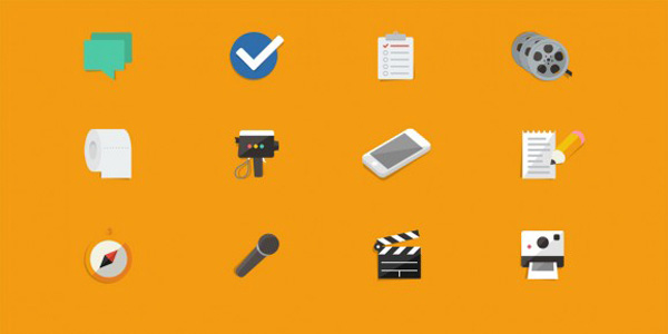 web video unique ui elements ui stylish set reel quality psd original notes new modern mobile microphone list interface icons hi-res HD fresh free download free flat icons flat elements download detailed design creative compass clean clapboard check 