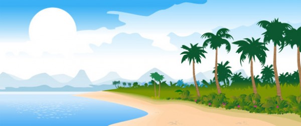 Vectors vector graphic vector unique tropics tropical quality Photoshop pack original ocean modern illustrator illustration high quality fresh free vectors free download free download creative beach background AI 