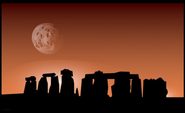 web Vectors vector graphic vector unique ultimate sunset Stonehenge stone silhouette rock quality Photoshop pack original new modern illustrator illustration history historic high quality fresh free vectors free download free England dusk download design creative background AI 