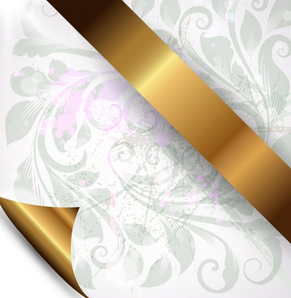 wrap web vector unique ultimate ui elements stylish ribbon quality pattern pack original new modern illustration high quality high detail hi-res HD graphic gold foil gold gift fresh free download free floral background elements download detailed design curled edge curl creative 