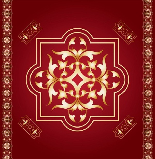 web vintage vector unique stylish red quality pattern ornate ornaments original mural illustrator high quality graphic gold fresh free download free elegant download design creative classic border background 